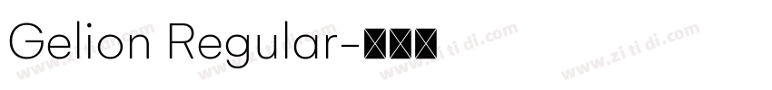 Gelion Regular字体转换